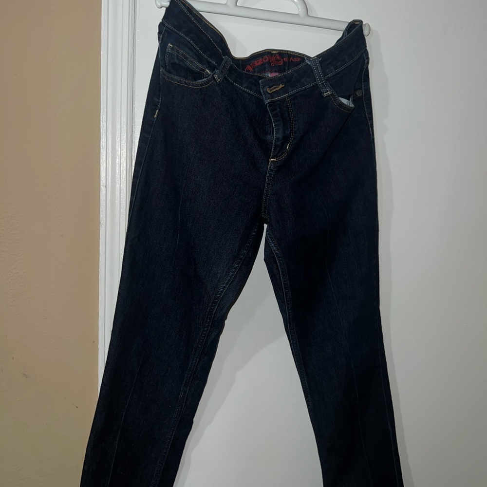 Arizona Jean Company Dark Indigo Women's Straight Leg Jeans